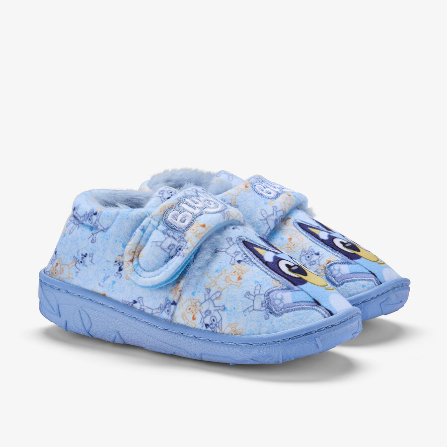bluey slipper kid - blauw