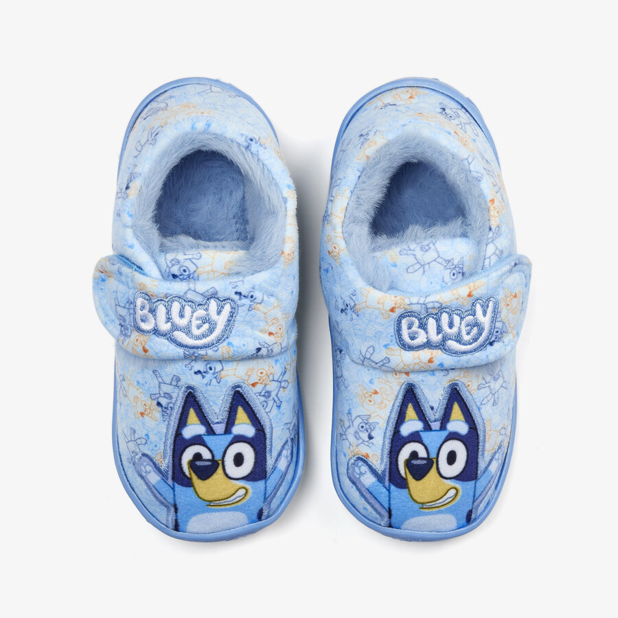 bluey slipper kid - blauw
