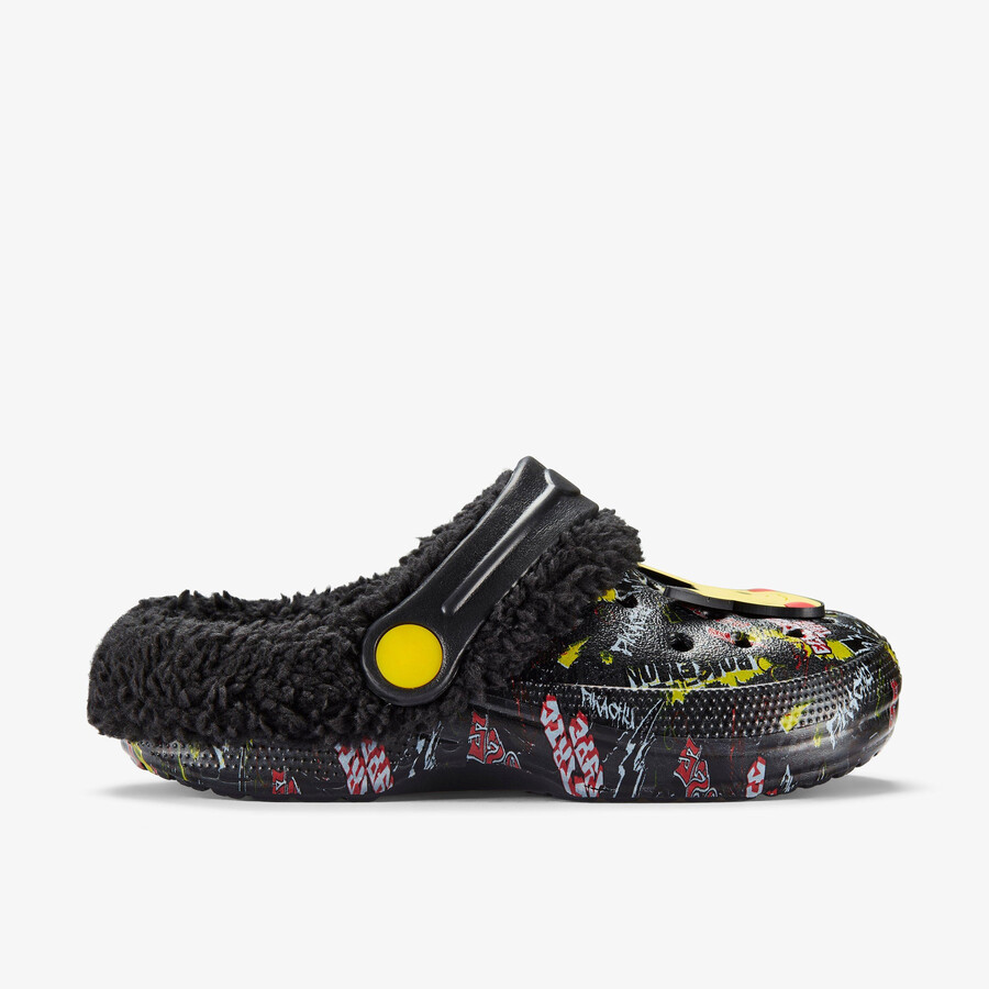 pika clog warm gevoerd kind - zwarte combinatie
