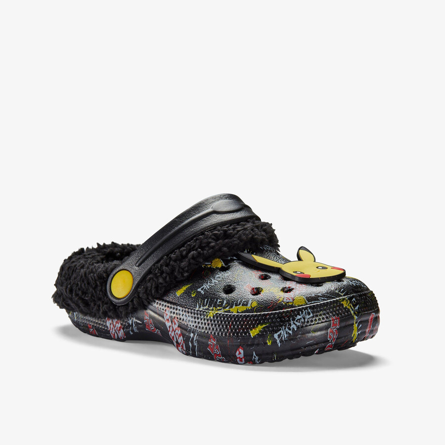pika clog warm gevoerd kind - zwarte combinatie