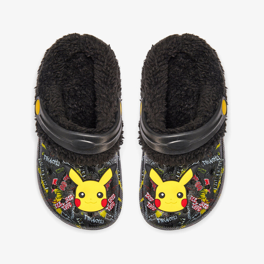 pika clog warm gevoerd kind - zwarte combinatie