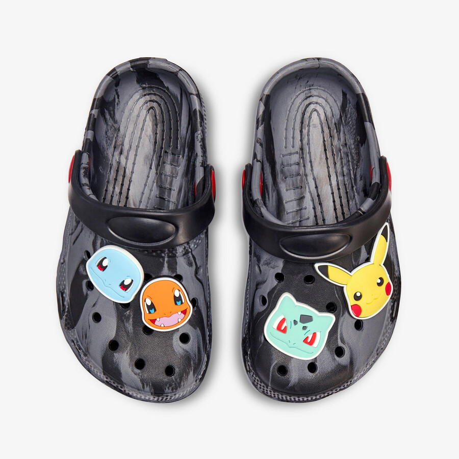 poke badge klomp voor kinderen - grijze combinatie