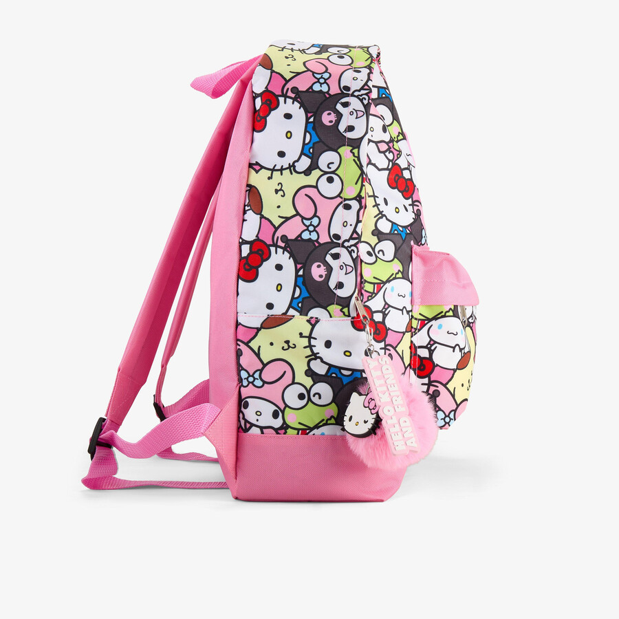 hello kitty friends rugzak - roze combinatie