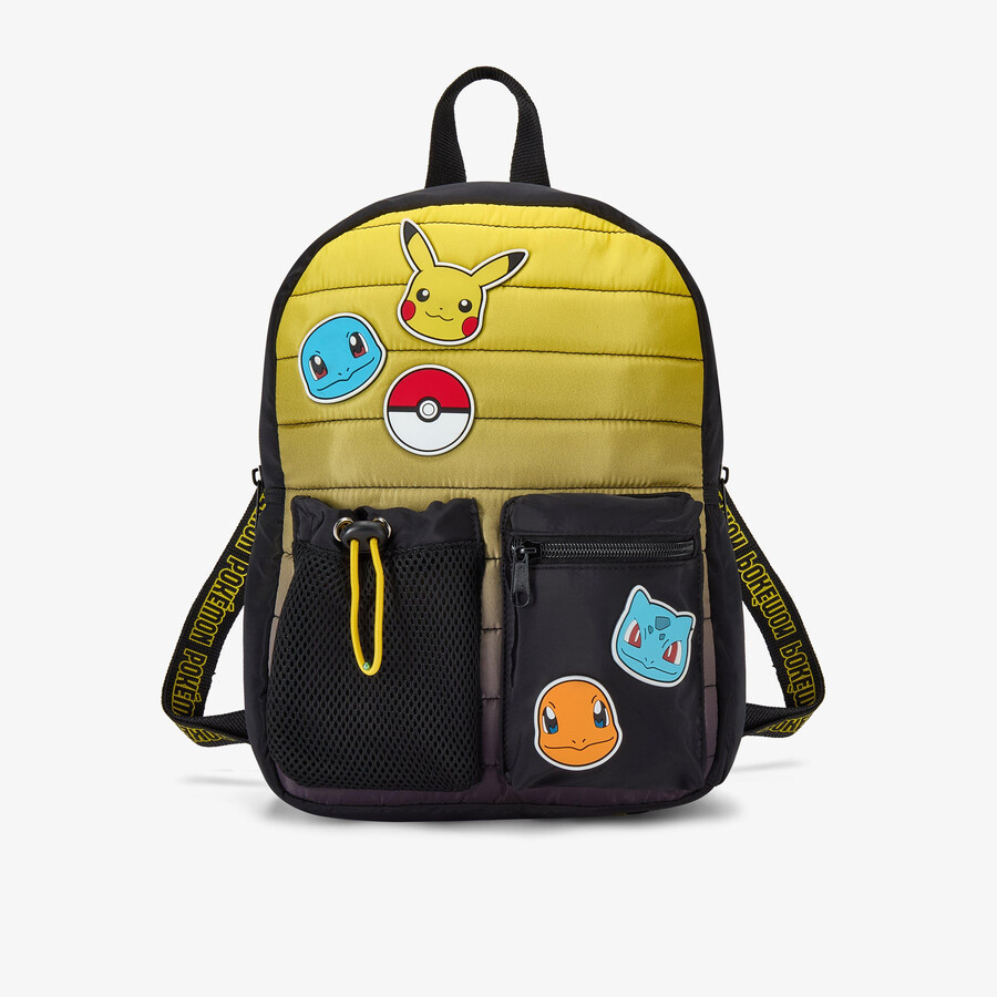 pokémon gewatteerde rugzak - zwarte combinatie