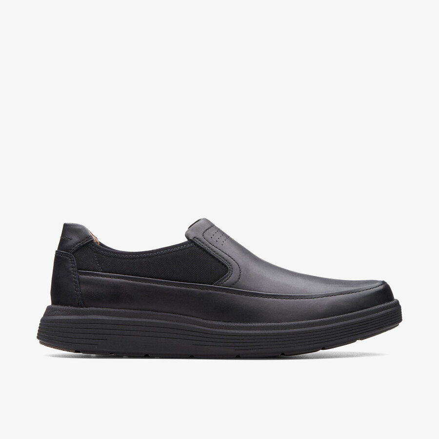 un abode go loafer - zwart leer