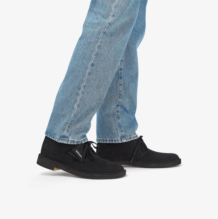 desert boot - zwart suède