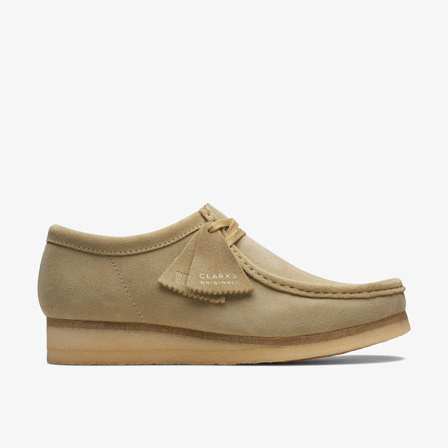 wallabee - esdoorn suède