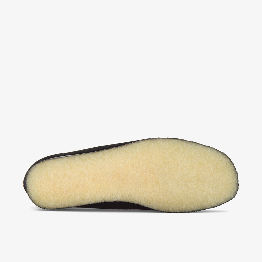 wallabee - zwart suède