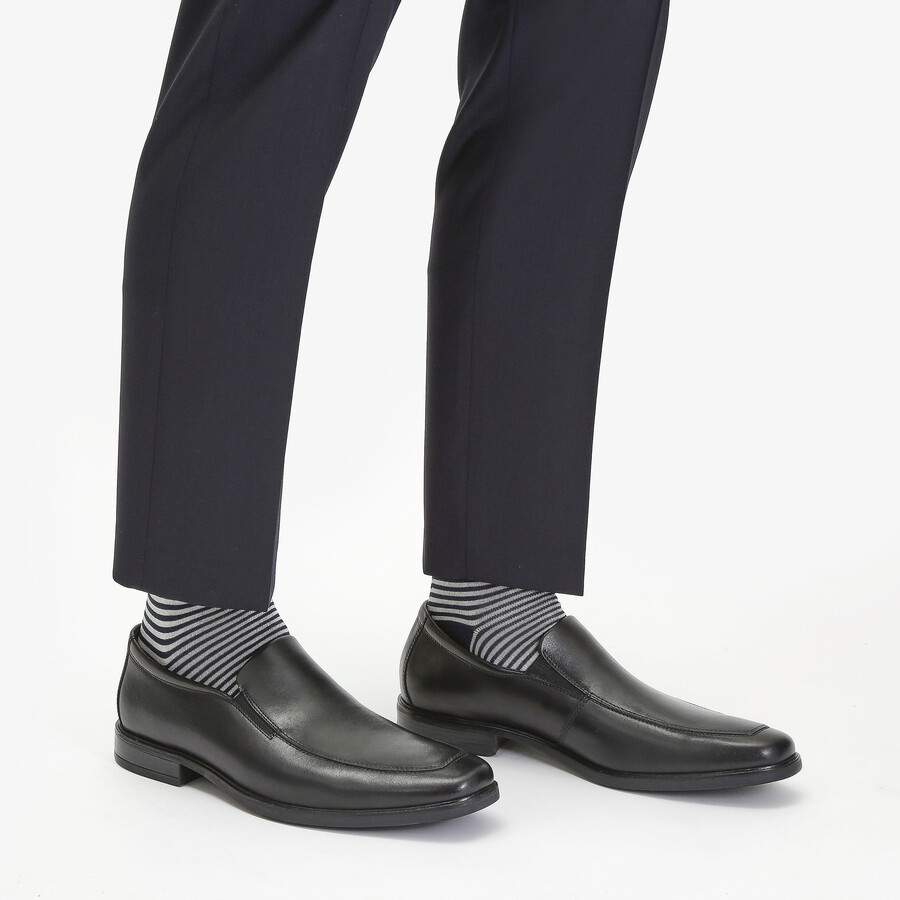 howard edge loafers - zwart leer