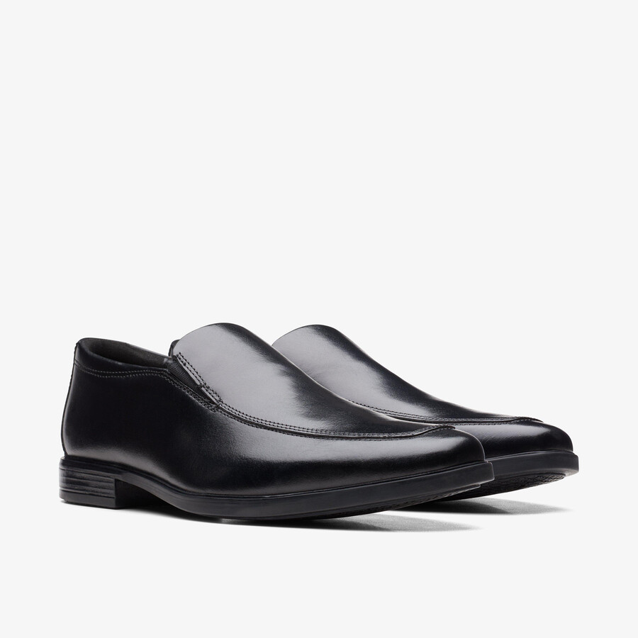 howard edge loafers - zwart leer