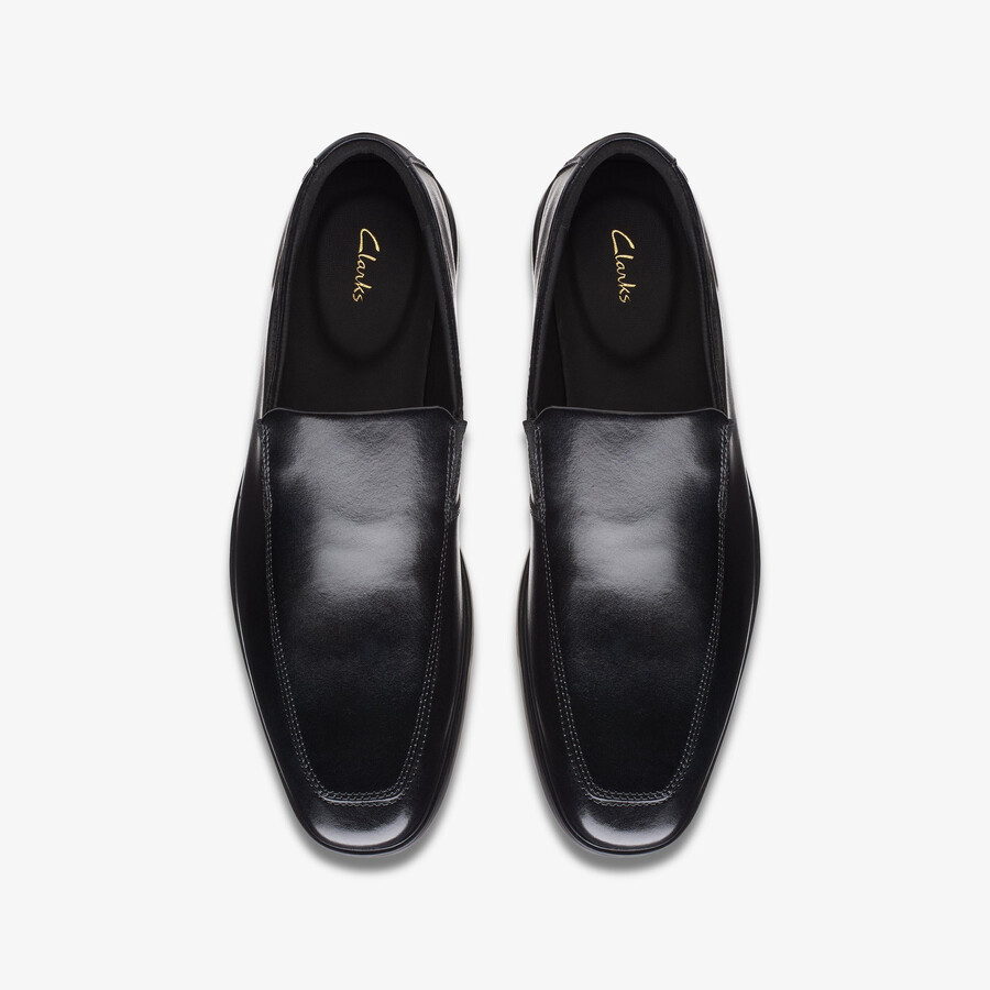 howard edge loafers - zwart leer