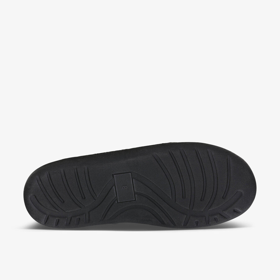 king riptape slipper - donkergrijs vilt