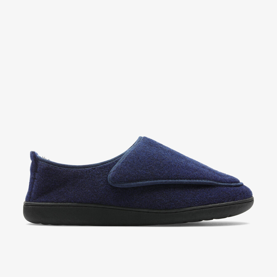 king riptape slipper - marineblauw