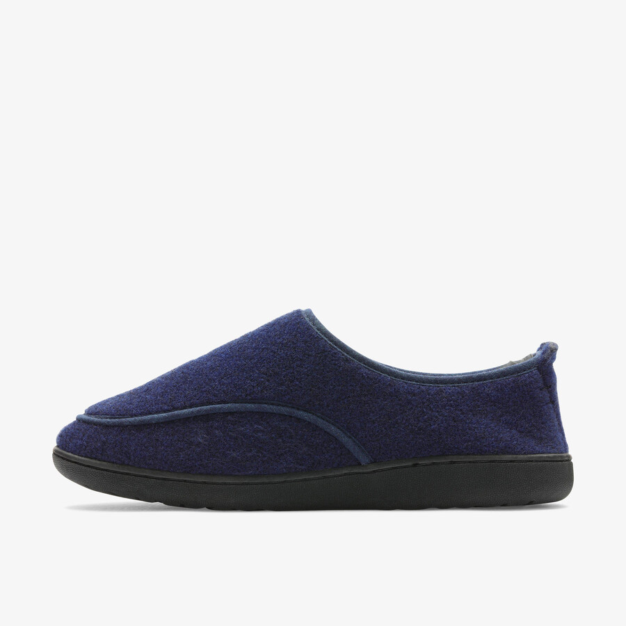 king riptape slipper - marineblauw