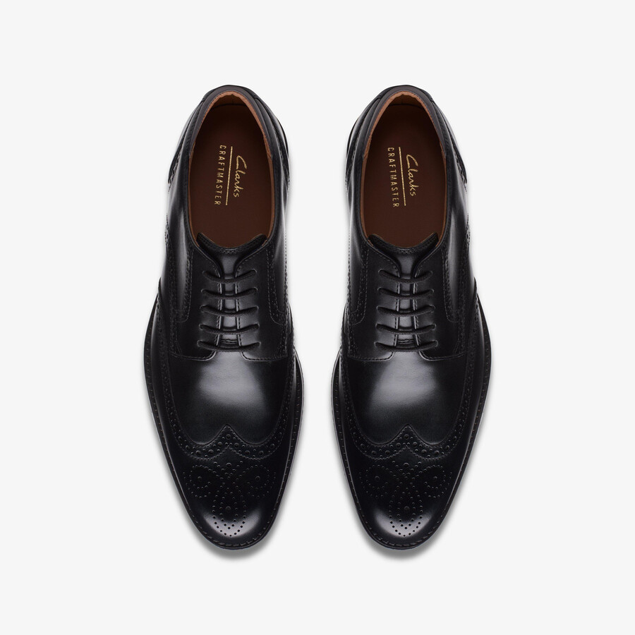 craft arlo limit brogue - zwart leer