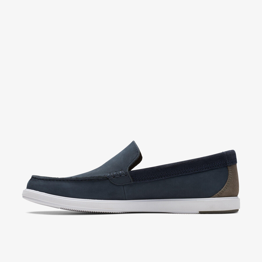 bratton loafer - marineblauw nubuck