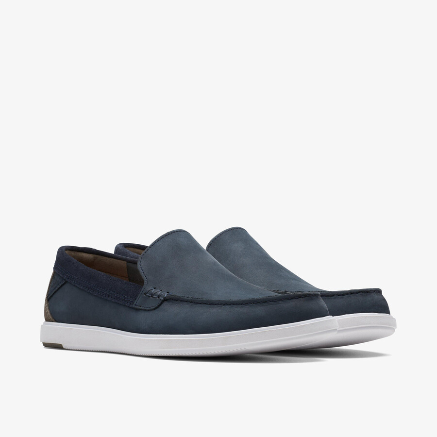 bratton loafer - marineblauw nubuck