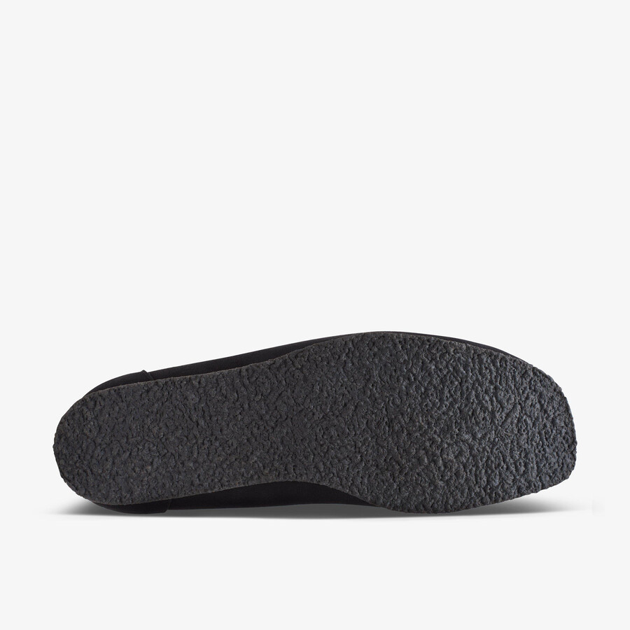 wallabee loafer - zwart suède