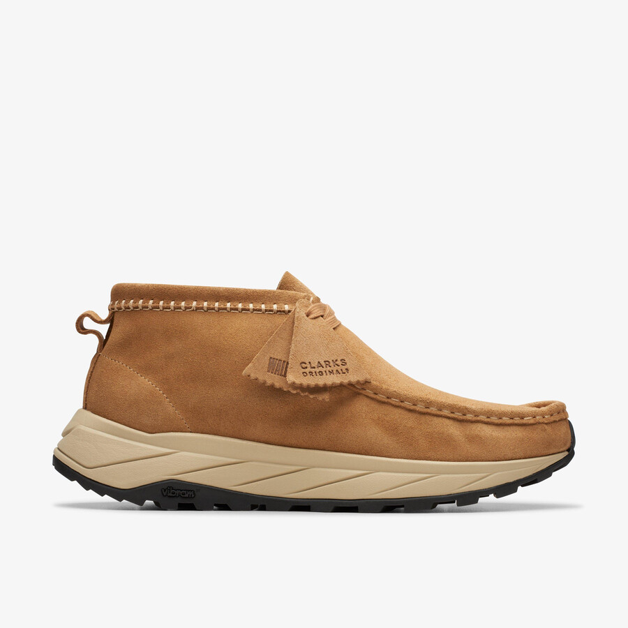 wallabee eden - donker zand suède