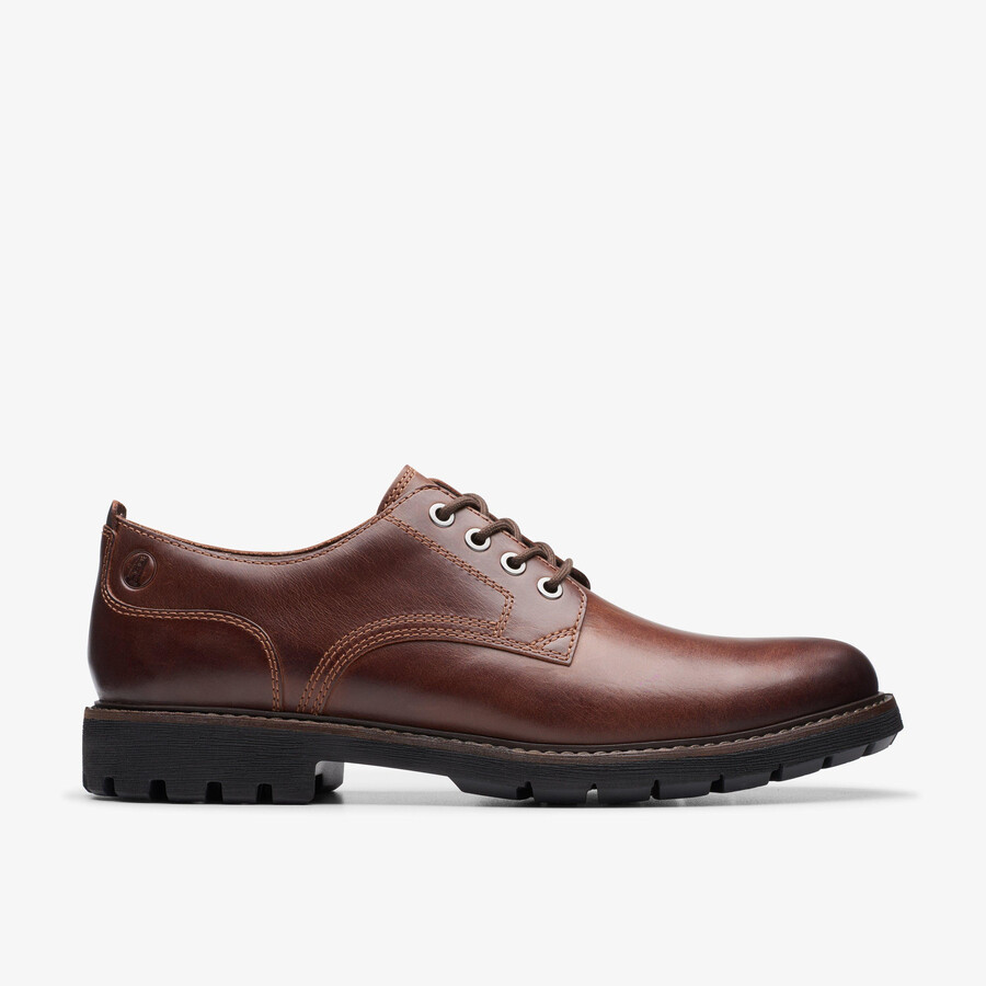 batcombe stropdas - donkerbruin leer