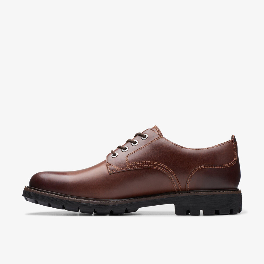 batcombe stropdas - donkerbruin leer