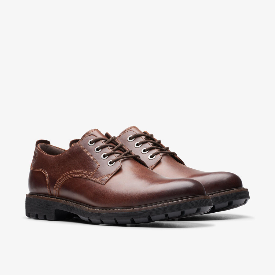 batcombe stropdas - donkerbruin leer