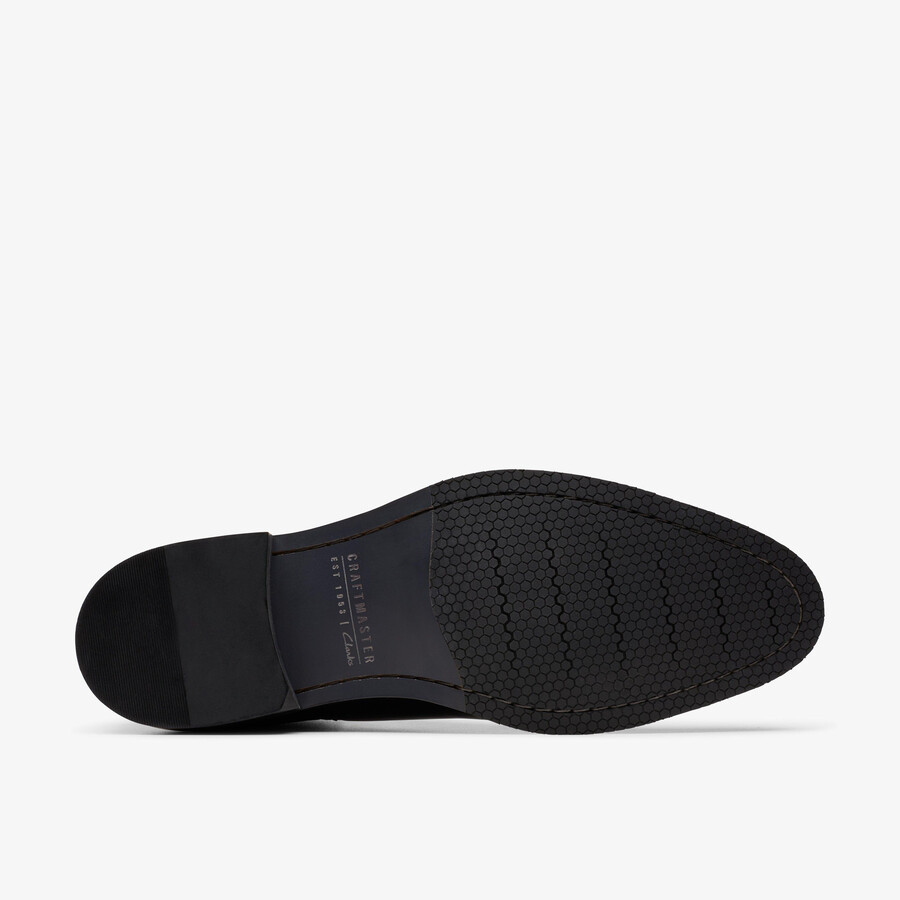 craft arlo top chelsea boot - zwart leer