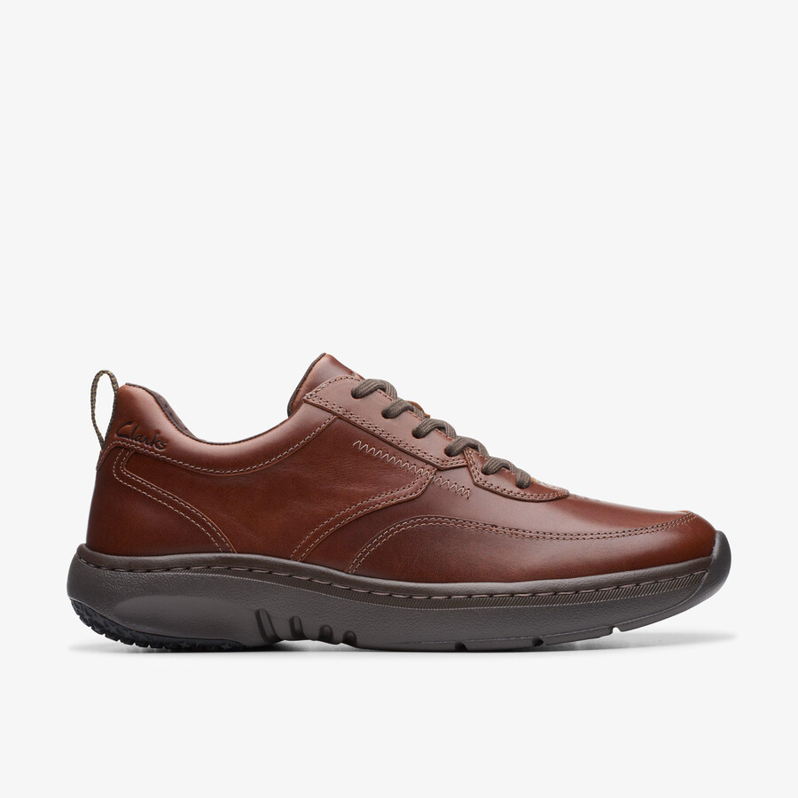 clarks pro lace - donkerbruin leer