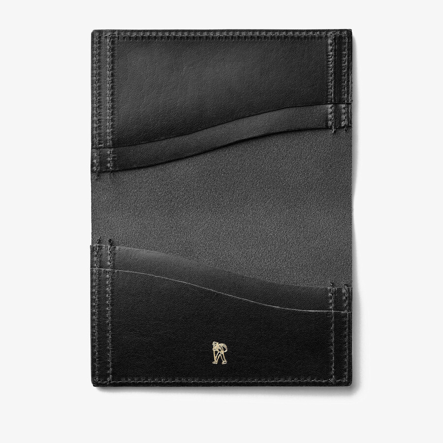 desert card - zwart leer
