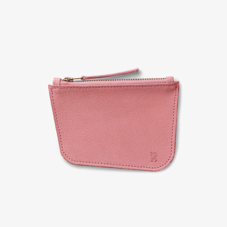 wallabee-munt - roze suède
