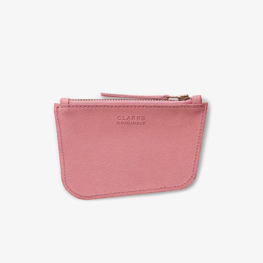 wallabee-munt - roze suède