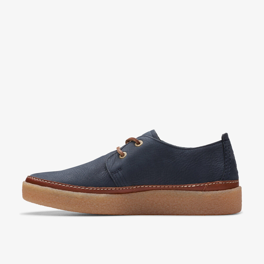 clarkwood low - marineblauw nubuck