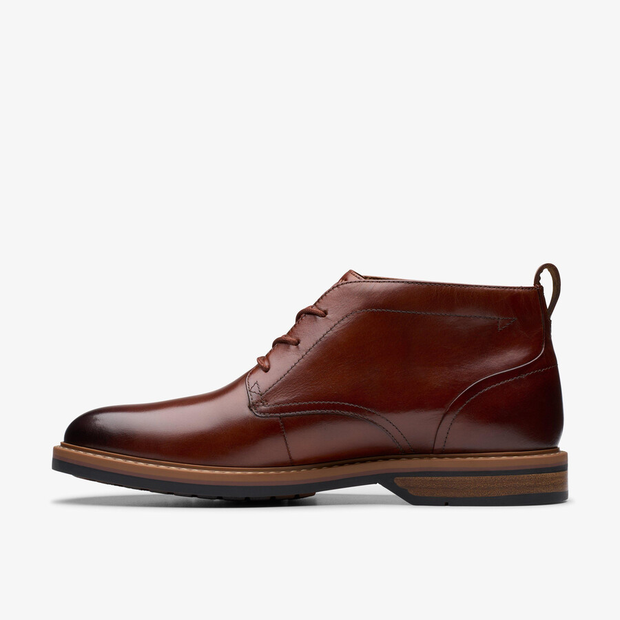 aldwin chukka - middenbruin leer