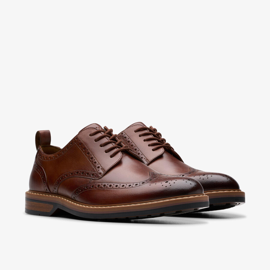 aldwin limit brogue - middelbruin leer