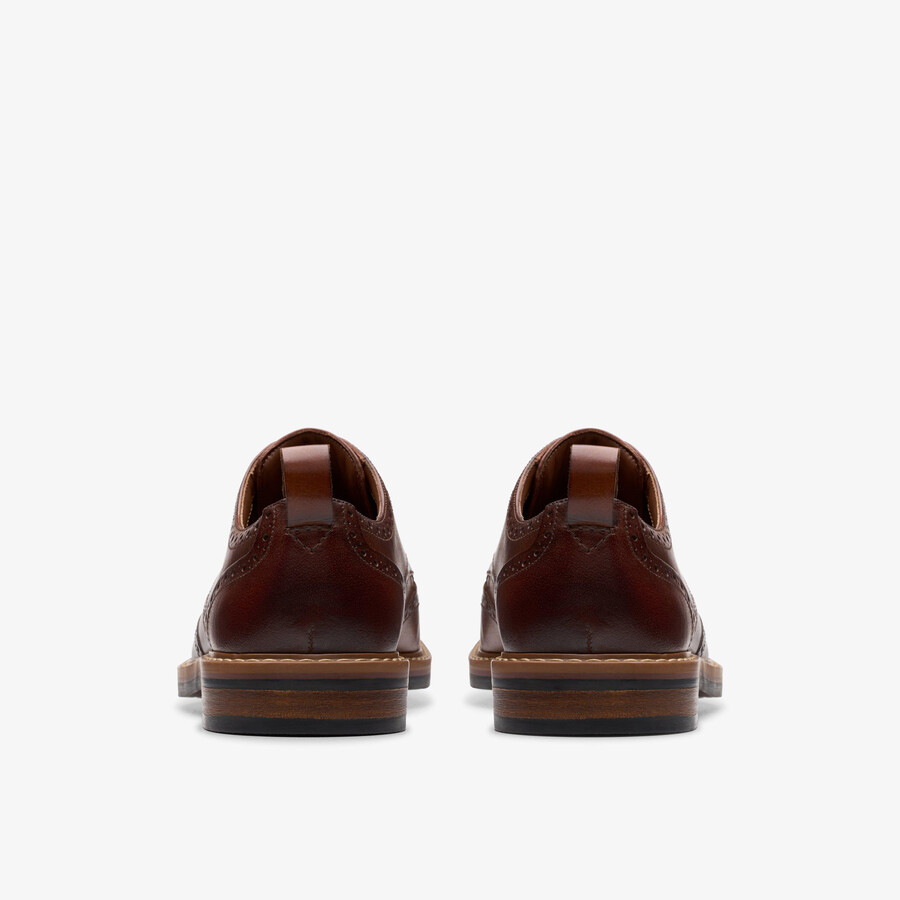 aldwin limit brogue - middelbruin leer