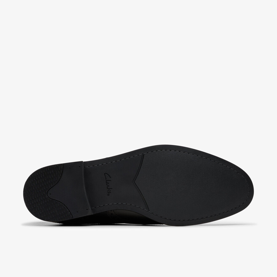 brandon limit brogue - zwart leer