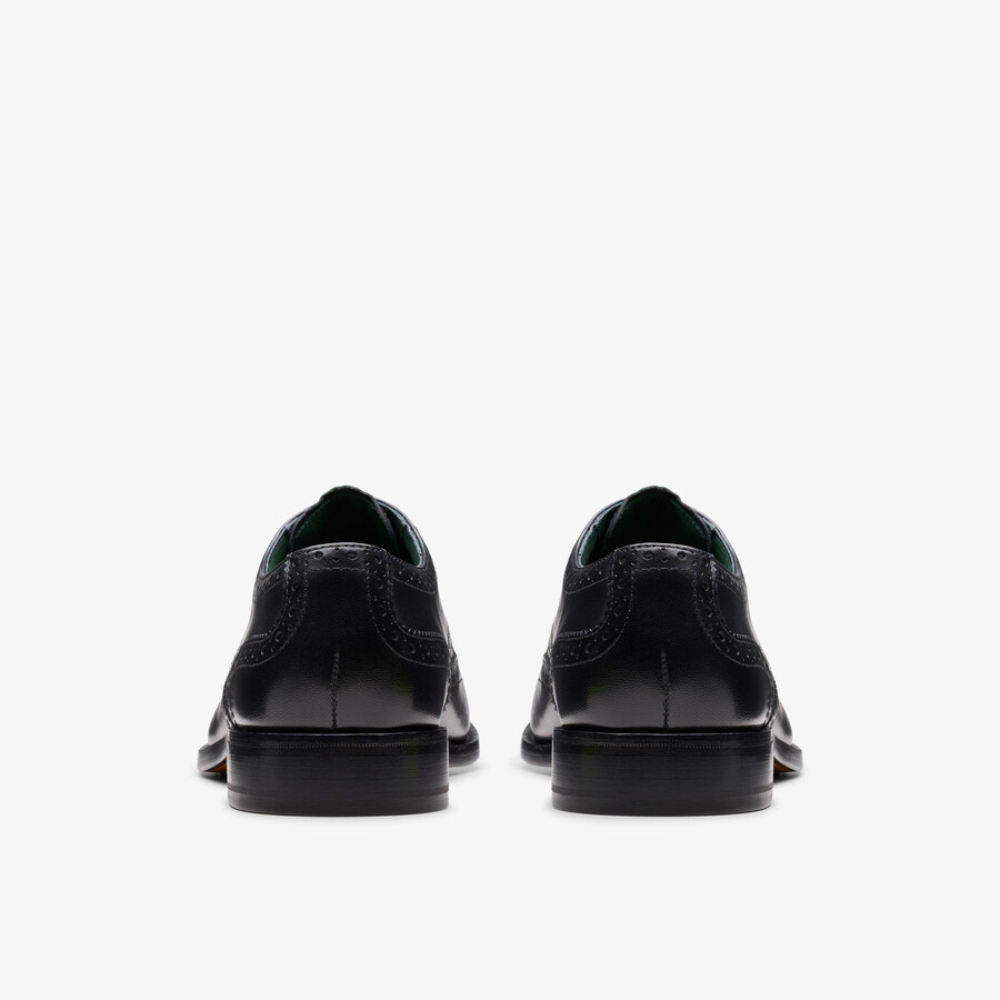 craft james tip brogue - zwart leer