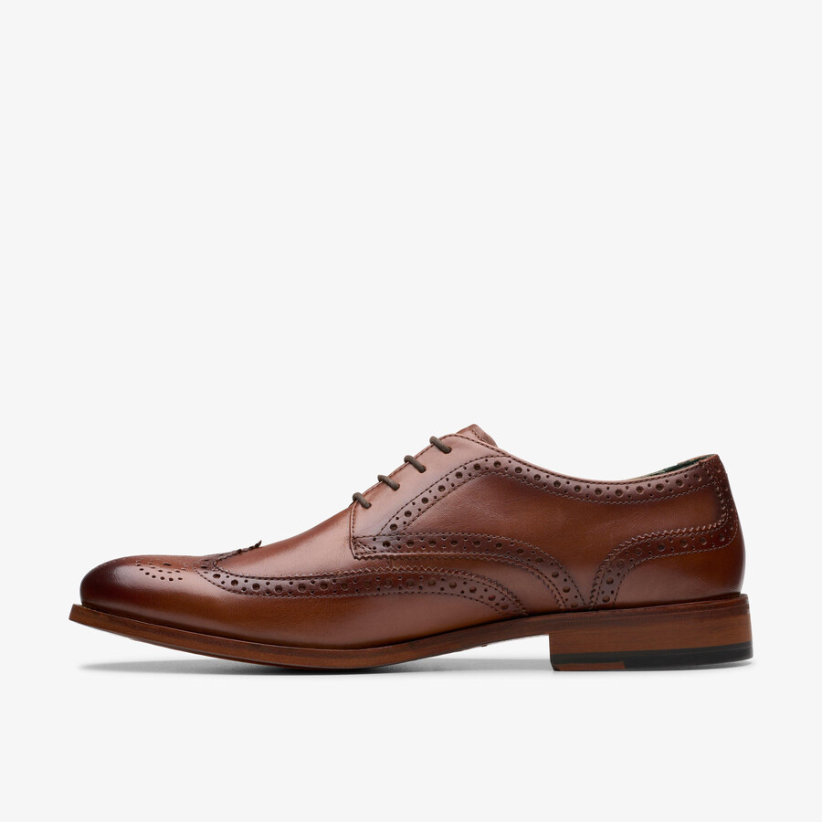 craft james tip brogue - middelbruin leer