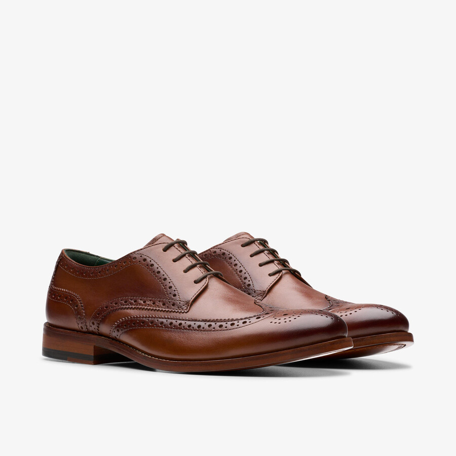 craft james tip brogue - middelbruin leer
