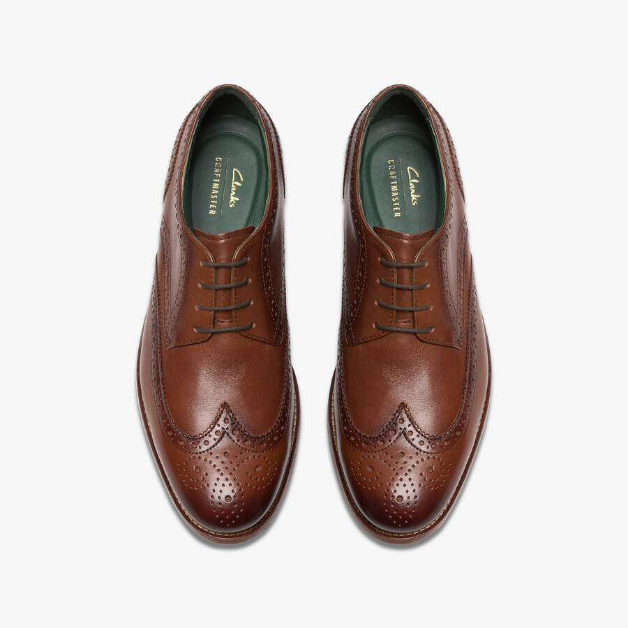 craft james tip brogue - middelbruin leer