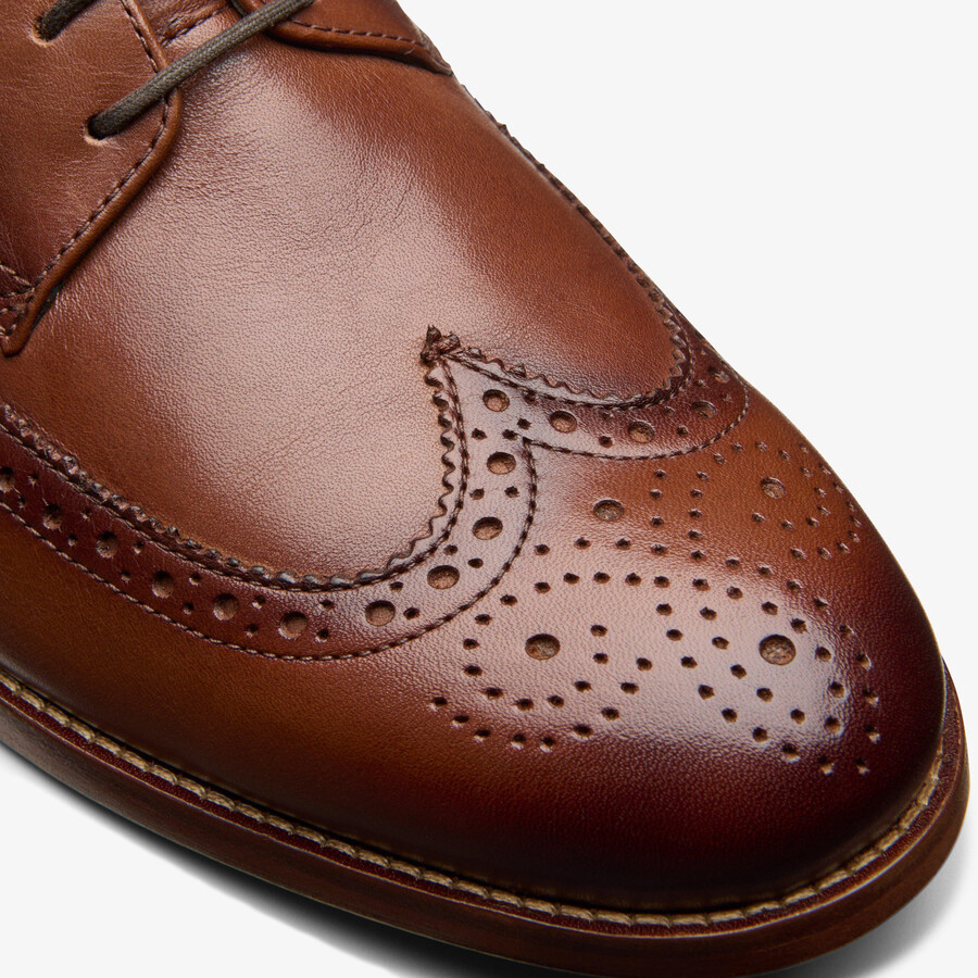 craft james tip brogue - middelbruin leer