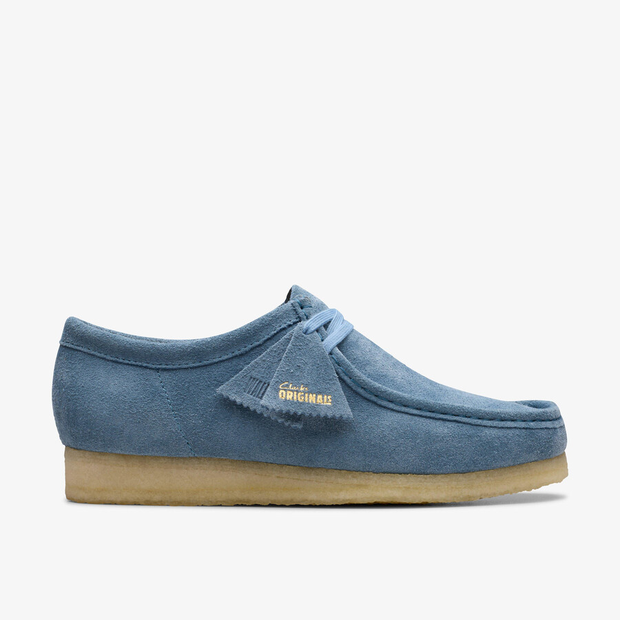 wallabee - frans blauw suède