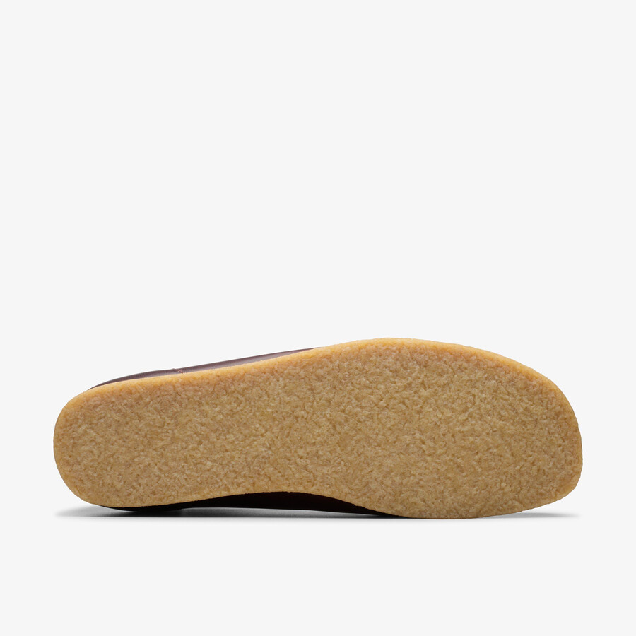 wallabee - dieprood leer