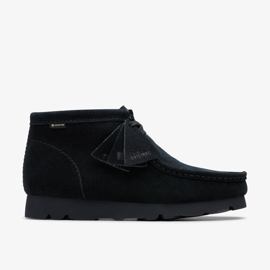 wallabee laars met gore-tex - zwart suède