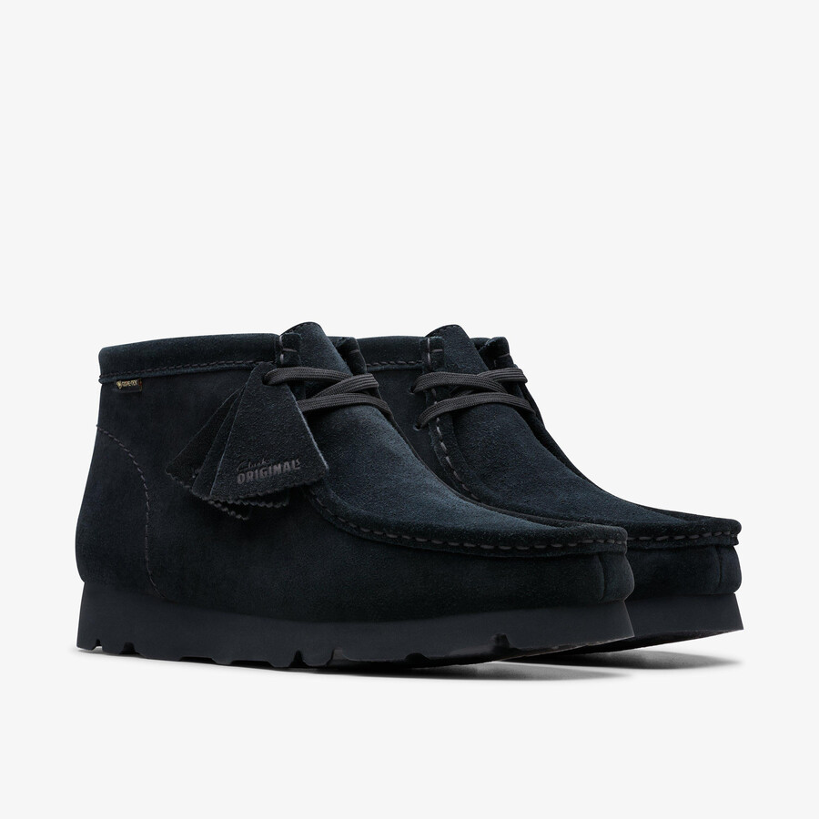 wallabee laars met gore-tex - zwart suède