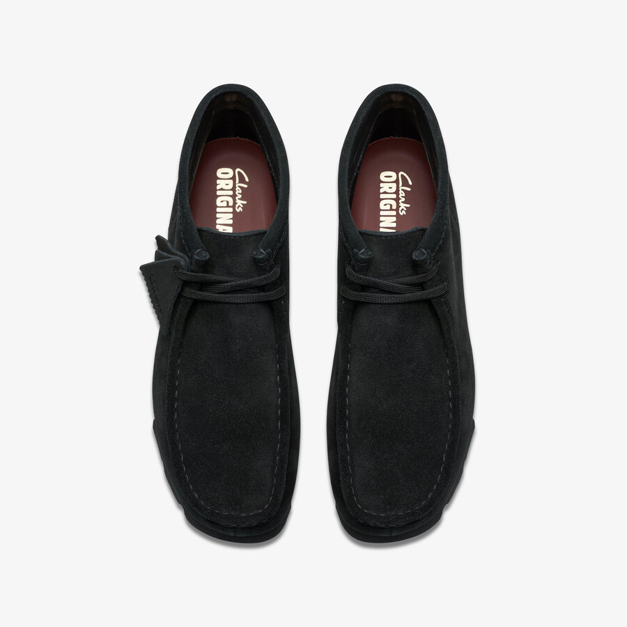 wallabee laars met gore-tex - zwart suède