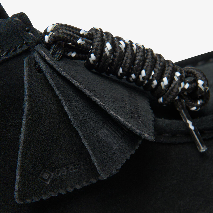 wallabee laars met gore-tex - zwart suède