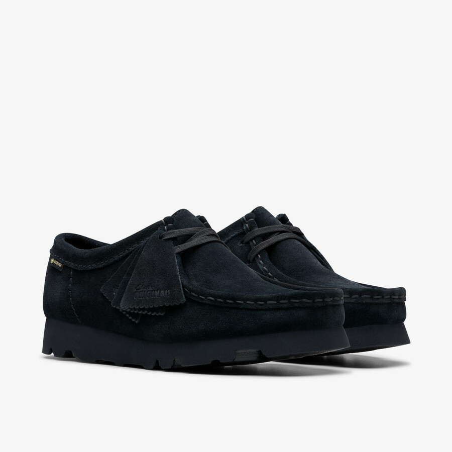 wallabee gore-tex - zwart suède