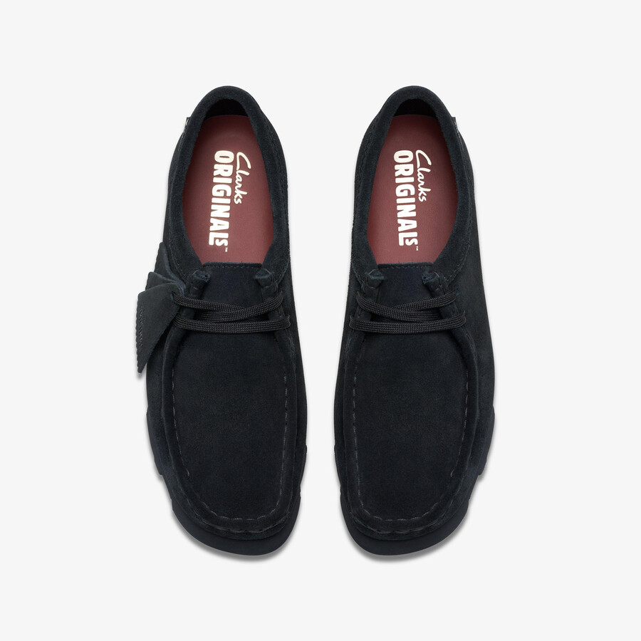 wallabee gore-tex - zwart suède