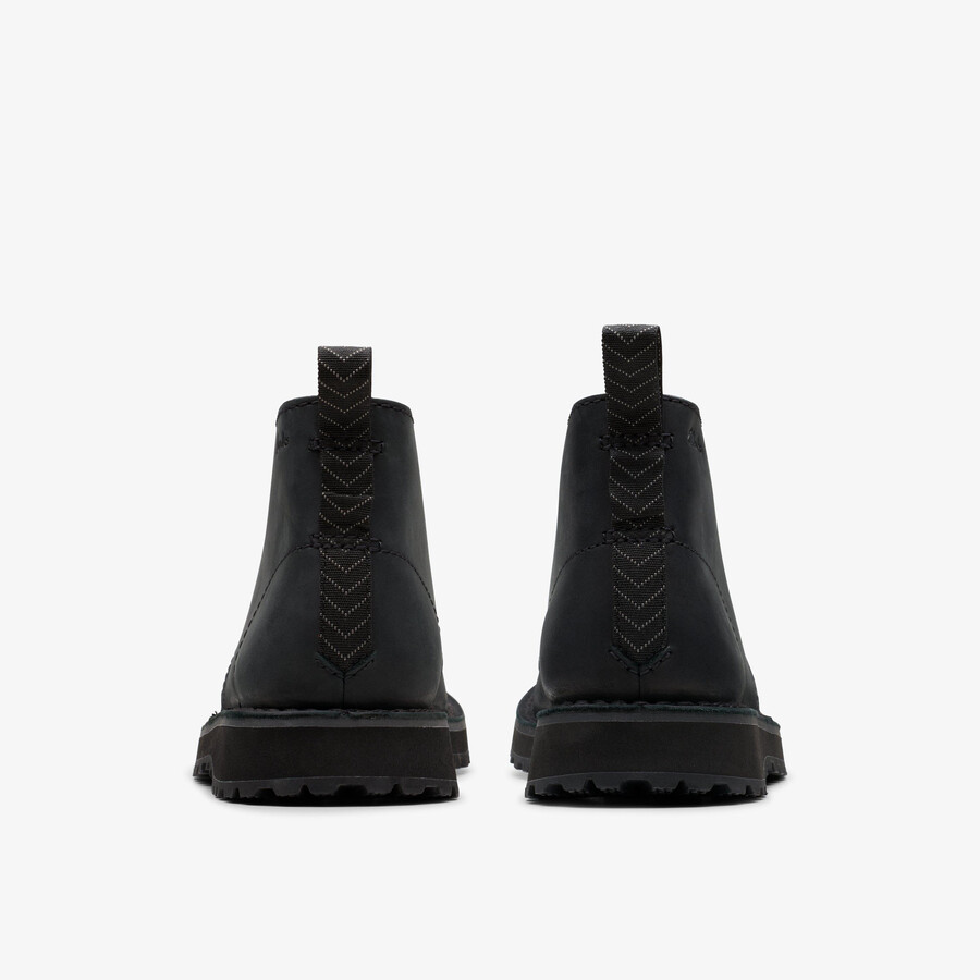 solsbury desert boot - zwart leer
